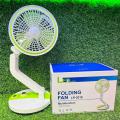 New Rechargeable Folding Table Fan with Led Light. 