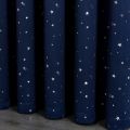 Kids Curtains Blackout With Stars Grommet Top For Bedroom Living Room Window Drapes. 