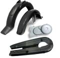 3 items ABS plastic Mudguard set chain cover and megnet cover For CD70 & All china Bike's. 