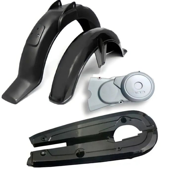 3 items ABS plastic Mudguard set chain cover and megnet cover For CD70 & All china Bike's