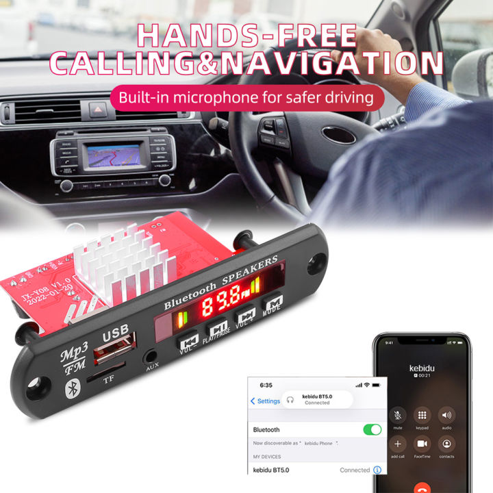 120W%2050W%20Amplifier%20Bluetooth%205.0%20MP3%20WAV%20Decoder%20Board%20DC%2012V%20Wireless%20Car%20USB%20MP3%20Player%20Module%20TF%20Card%20Slot%20USB%20FM%20With%20Remote%20-%20Image%205