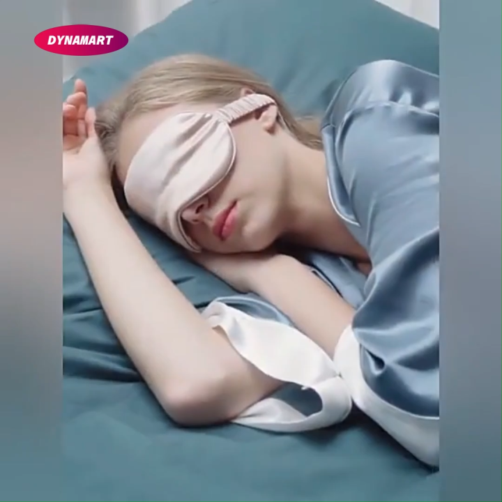 Eye Mask Super Soft – 100% Light Blocking | Satin Silk, Adjustable Strap, Ideal for Travel, Meditation & Deep Sleep