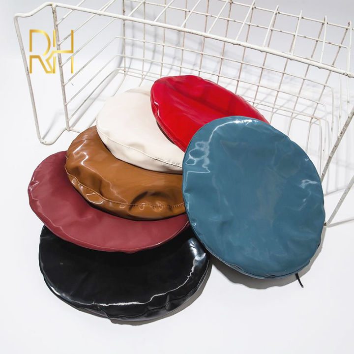 Lady%20mirror%20PU%20leather%20painter%20caps%20casual%20hat%20fashion%20French%20Artist%20painter%20glossy%20leather%20Beret%20Cap%20-%20Image%206