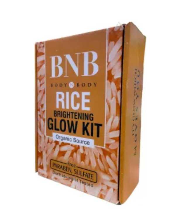RICE BRIGHTENING GLOW KIT face mask+ face wash+ face scrub