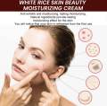 White Rice Face Whitening Cream Remove Dark Spots Fade Freckle Melanin Anti Wrinkle Aging Moisturizing Brighten Skin Care. 