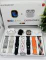 i20 Ultra Max Suit Smart Watch 10-in-1 set, 2.3" Large Screen, 7 Straps, AirPods 2 included , android/ OIS compatible, Bluetooth calling.. original product. 