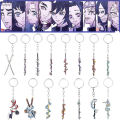 Anime Cartoon Charm Sword Keychain Cute Characters Gift Weapon Men Women Cosplay Prop Metal Pendant Keyring Jewelry. 