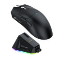 Attack Shark X11 Black Bluetooth Wireless Mouse Three Mode 2.4G PAW3311  RGB  PC Magnetic charging dock ,Gaming E-sports Mouse. 