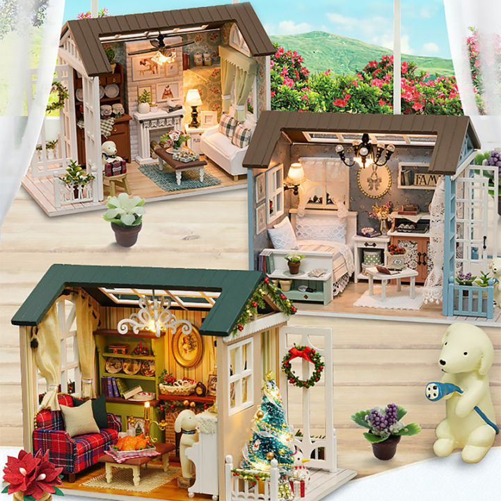 DIY%20Miniature%20Dollhouse%20Kit%20Assemble%20Puzzle%203D%20Wooden%20House%20Room%20Craft%20With%20Furniture%20LED%20Lights%20Children's%20Birthday%20Gift%20Toys%20-%20Image%203