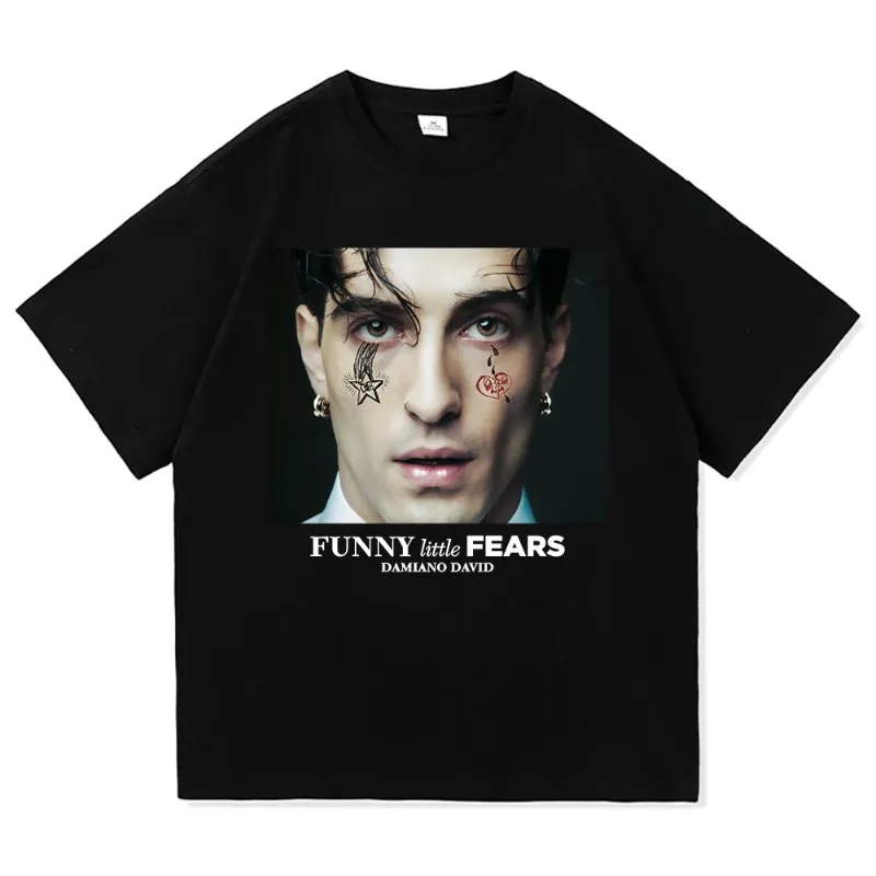 Damiano David Funny Little Fears T Shirt Women Harajuku Aesthetic