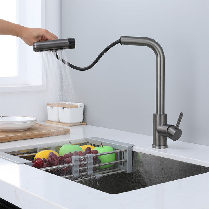 6%20Mode%20Gray%20Kitchen%20Faucets%20Pull%20Out%20Rotation%20Waterfall%20Black%20Stream%20Sprayer%20Head%20Sink%20Mixer%20Brushed%20Nickle%20Water%20Tap%20Accessorie%20-%20Image%203