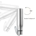 500ml/750ml/1000ml Sport Water Bottle Single-layer Rugged Water Cup Travel Camping Sports Drink Bottles Drinkware Stainless Steel. 