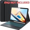 iPad Air 5th/4th Generation Case with Keyboard, iPad Pro 11 inch Keyboard, Smart Trackpad,  7 Color Backlit, Wireless Detachable Keyboard for iPad Air 10.9 2022/2020, iPad Pro 11 (4/3/2/1 Gen), Gray. ( IPAD NOT INCLUDED ). 