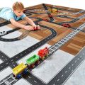 48mmX5m Railway Highway Road Tape Sticker Wide Creative Traffic Road Adhesive Masking Tape Road for Kids DIY Toy Car Play. 