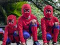 Spiderman dress for baby costume.