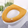Thicker Bathroom Toilet Seat Cover Pads - Soft Warmer Toilet Seat Cushion Cover Stretchable Washable Cloth. 