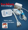 3 in 1 Super Fast Mobile Charger, 5V/2.0A, Universal Compatibility, Compact and Portable. 