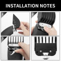 Metal Clip Clipper Guards for Wahl Trimmers - 1.25"/1.5"/2" (32/38/51mm) PC+Steel Comb Attachments,Universal Fit with Guide Comb. 