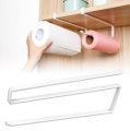Metal Kitchen Tissue Paper Holder Under Cabinet Rack Towel Hanging Roll Holder Compact Space-Saving Design with Durable Construction and Stylish Look. 