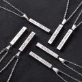 Stainless Steel KPOP Necklace Bangtan Boys Jimin JIN J-Hope Suga Steel Cuboid Cube Pendant Chain Choker Men Women Jewelry Gift. 