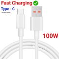 100W Fast Charging USB Type-C Data Cable | Durable PVC | Quick Charge & Data Transfer Cable. 