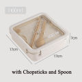 1100ML Lunch Box For Kids School Adults Office Wheat Straw Microwave Picnic Storage Portable Big Bento Box With Spoon Chopsticks.