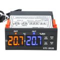 STC-3028 Dual Digital Thermostat Temperature Humidity Control Thermometer Hygrometer Controller AC 110V 220V DC 12V 24V 10A. 