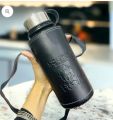 Insulated Water Bottle, Thermos Bottle Stainless Steel Vacuum Flask with Leather Cover. 