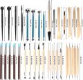 Pottery Clay Sculpting Tools Kit 8-61 Pcs/Set, Ceramic Wax Clays Carving Tools for Art Craft Pottery Sculpting Modeling Tool Set. 