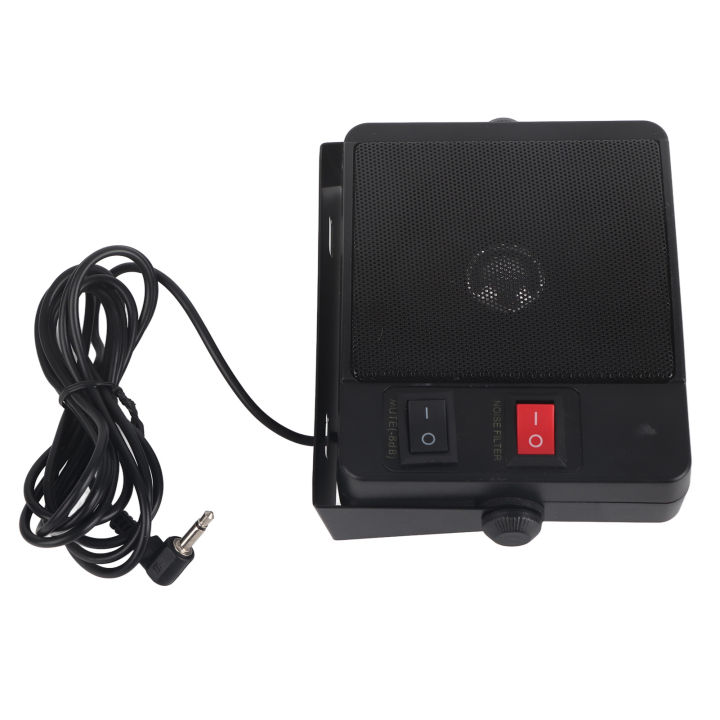 Car Radio Speaker Stable Clear Sound External Communications Speaker with Base for Yaesu for Kenwood for ICOM External Speaker