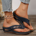 Summer Womens Orthopedic Sandals Orthopedic Flip-Flops with Arch Support Thick Sole Slippers Non-Slip for Daily Wear Beach.