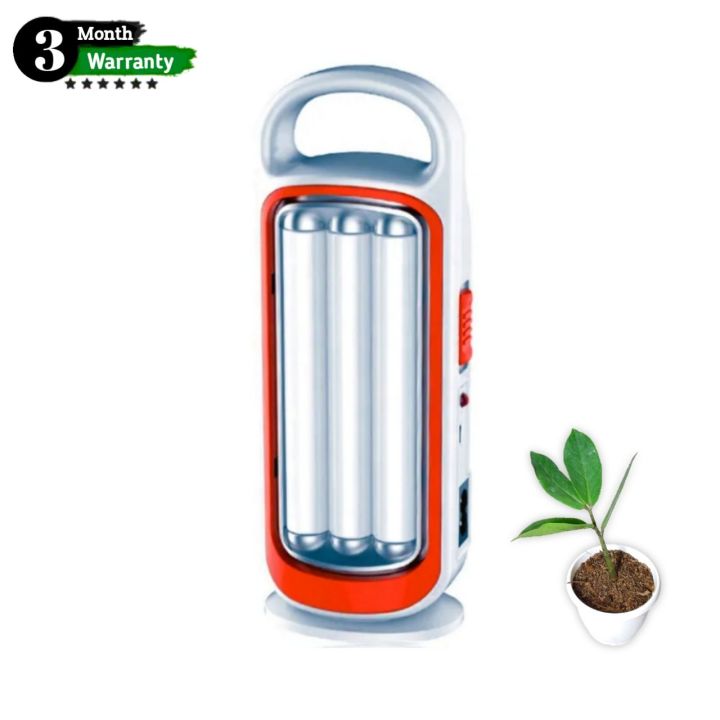 Rechargeable Light SD-7925TB 3 Month Warranty Three Tube Style Portable Homehlod Rechargeable LED Emergency Light With Charger Cable, Touch Light