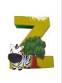 Block Letters (Alphabet) | Name on Jungle theme for Kids/ Children Birthday Parties (Card board). 