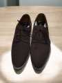 Brown formal shoes, suede lace-up shoes, men's formal footwear, comfortable dress shoes, business casual shoes, brown suede shoes for men, stylish men's shoes. 