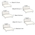 1pc Jacquard Bed Headboard Cover Solid Color Elastic Bed Head Slipcover Leaves Printed All-inclusive Bed Backrest Cover Bedroom. 