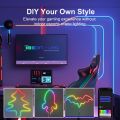 Smart WiFi RGBIC Neon LED Strip Light 5V USB,Dreamcolor Chasing & Music Sync,Alexa/ Voice Control, Room/Party/Gaming Decor lightify. 