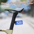 Road Bike Number Plate Stand Clamp Racing Cards Bracket Quick Release Racing Number Plate Mount Hanger for Cycling Mountain Road. 