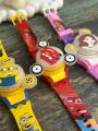 Cartoon Character watches , Fidget spinner with light watches for children , silicon belt for boys and girls. 