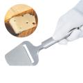 LMETJMA Stainless Steel Cheese Slicer Heavy Duty Plane Cheese Cutter Non-Stick Cheese Slicer Knife Server KC0331. 