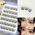 Doudoutian Animal Series Glue-free 3D False Eyelashes Beautiful Mouse Bird Chirp Fox White Natural Simulation Trilogy. 