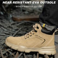 Men Steel Toe Safety Work Boots Indestructible Construction Safety Boots Puncture Proof Male Work Shoes Protective Footwear.