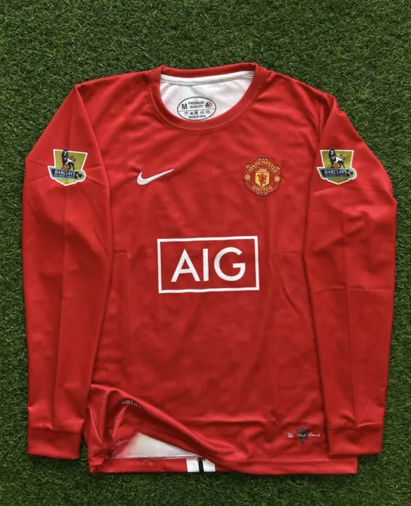 Premium%20Quality%20Cristiano%20Ronaldo%20Man%20United%20Red%20AIG%20Retro%20Away%20Jersey%20Full%20Sleeve%20-%20Image%203