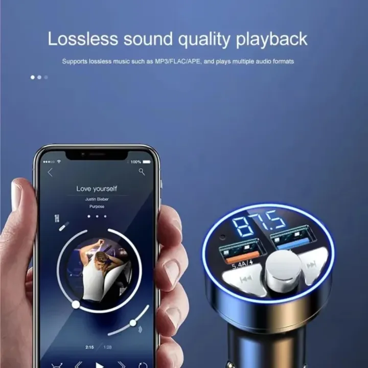 Car%20Bluetooth%20Transmitter%205.4A%20Dual%20USB%20Fast%20Charging%20Car%20Charger%20MP3%20Player%20Hands-Free%20Call%20Voice%20Navigation%20FM%20Radio%20Adapter%20-%20Image%203