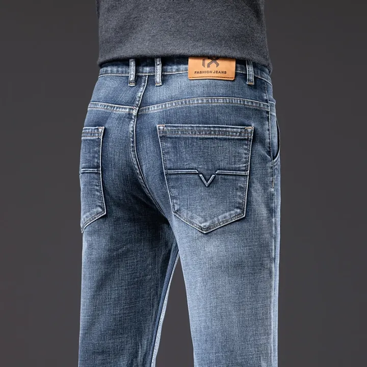 New%20Men's%20Slim%20Straight%20Elastic%20Jeans%20Fashion%20Business%20Casual%20Comfortable%20Soft%20Denim%20Trousers%20High%20Quality%20Mens%20Designer%20Clothes%20-%20Image%202