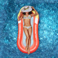 Outdoor Foldable Water Hammock Inflatable Floating Swimming Pool Mattress Swimming Ring Pool Party Toy Lounge Bed For Swimming. 