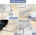 2 in 1 Air Conditioner Humidifier 3 Speed Air Cooling Fan Humidifies Portable Air Conditioner Fan SMILING SHARK Cooling Fan Mini Evaporative Air Cooler Water Fan with 5 Sprays, 7 Colors LED Personal AC USB Desk Fan for Office,Home Kitchen,Bedroom. 