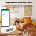 Tuya WiFi Temperature Humidity Sensor For Smart Home Thermometer Hygrometer APP Remote Control Work with Yandex SmartLife Alexa. 