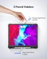 Inateck iPad Pro 12.9 Inch Keyboard Case 2018 3rd Gen Only, Flexible and Stable Kickstand, with Pencil Holder, Detachable, 3rd 4rth Gen, KB02010. 