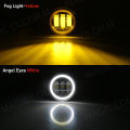 Angel Eye Fog Light For Ford Focus Fusion Fiesta Ranger C-Max Transit Tourneo EcoSport Edge Car DRL Fog Driving Lamp LED Lens. 