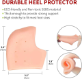 Pack of 2 & 1 Silicone Heel Protector, Heel Cushion, Heel Pads,Gel Heel Cups(2 Pieces), for Plantar Fasciitis,Blister, Cracked Foot, Bone Spur Relief,Heel Pain, Achilles Tendinitis for Men & Women (No Color Choice). 